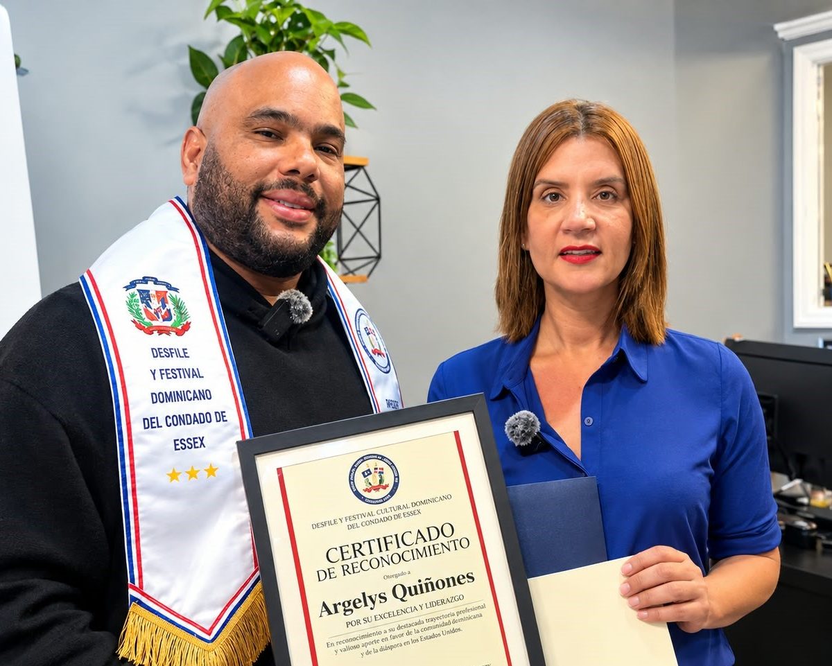 Periodista Argelys Quiñones recibe reconocimientos en Nueva Jersey por su trayectoria